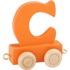 Train de lettres en couleurs C