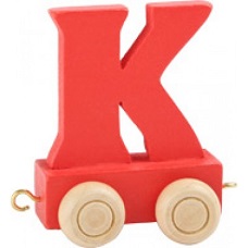 Train de lettres en couleurs K