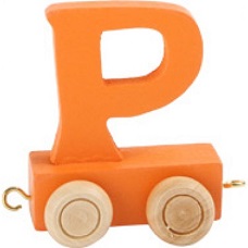 Train de lettres en couleurs P