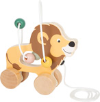 Lion à tirer avec circuit de motricité "Safari"